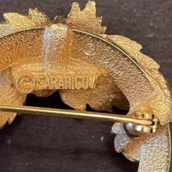 Sarah Coventry Lot of Brooch, Necklace w/Locket & Stunning Tree Brooch w/Pearls - Picture 7 of 10